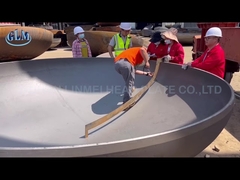 Q345r 2600mm القناة الضغط الرأس البيضاوي الفولاذ المقاوم للصدأ أطراف الصحن 58mm