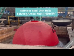 ASME BV PED رأس نصف كروي معتمد من ISO 3800mm قطر 50mm سمك