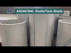 SS304 أسطوانات الفولاذ المطاطية الصلب المقاوم للصدأ الصفيحة المطاطية للصناعة الكيميائية