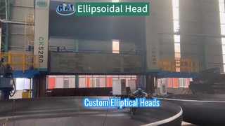 رؤوس بيضاوية كبيرة مصنوعة حسب الطلب من الفولاذ الكربوني، مع طحن وشطف.