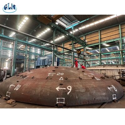 4200mm قطر رأس طبق توريسفيركالي مع ضغط ساخن وتوصيل لحام لأوعية الضغط