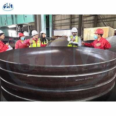 90 ملم 200 ملم الفولاذ الكربوني المهندسية الطبق النهايات وعاء الضغط الطبق النهايات SS316L