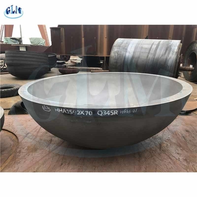 Q345R الصلب الخفيف الرؤوس الخشبية نصف الكرة الأبعاد 1592MM X 70MM
