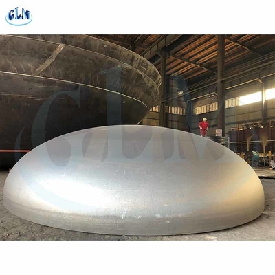 89mm 100mm PED حاوية أنبوب خزان الفولاذ الكربوني الرؤوس مطبوخة ينتهي لأوعية الضغط