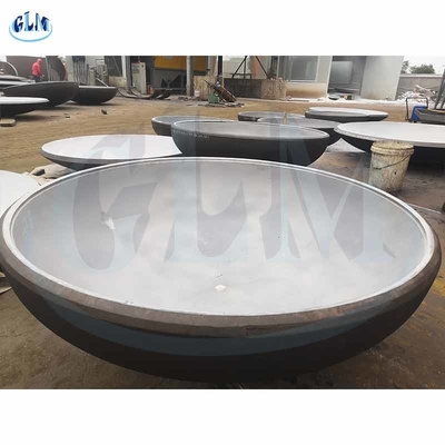 ASME 150mm الفولاذ الكربوني الرؤوس الصفائح خزان بيضاوي الفولاذ المقاوم للصدأ 316L
