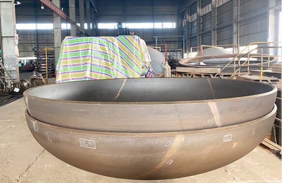 12000MM 3MM Ss304 نصف بيضاوي أبعاد رأس صحن 2 إلى 1 نصف كروي