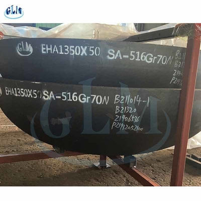 SA516 GR70 رؤوس بيضاوية نهاية صحن 1350mm قطر 50mm سمك