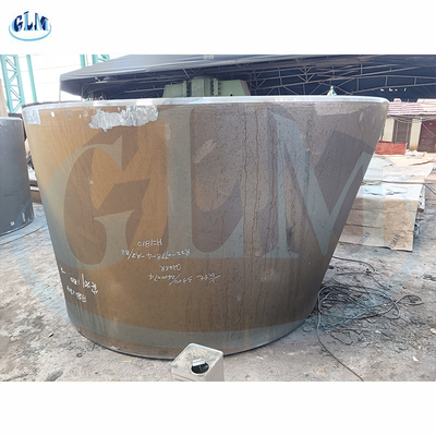 رأس مخروط الفولاذ الكربوني مع قطر أعلى 3300mm