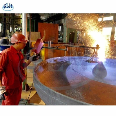 نهاية صحن بيضاوي من الفولاذ المقاوم للصدأ ، رأس شبه بيضاوي (DIN 28013)