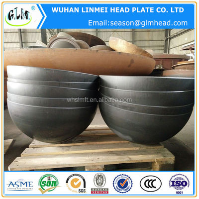 رأس مقعر مسطح من الفولاذ الكربوني المخصص لخزانات التخزين والمراجل