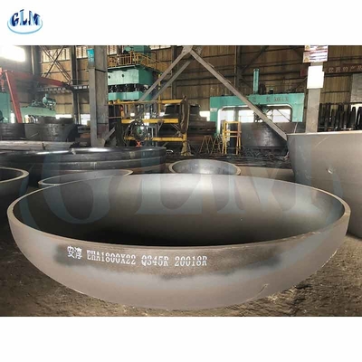 Q345R 1800mm قطر 300mm سمك وعاء الضغط الصحن الرأس الصحن نهاية التصنيع