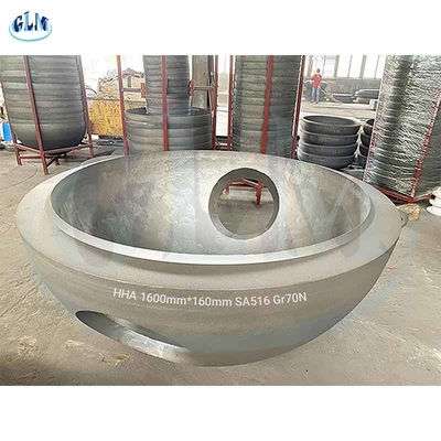 SA516 Gr70N 500mm رأس الصحن التوريسفيري أنواع نهاية الصحن في وعاء الضغط