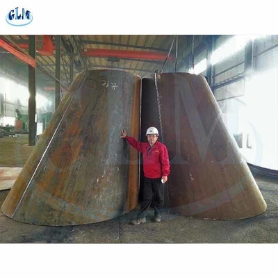 PED 300mm 89MM أسطوانة مخروطية رأس الخزان نصف قطر التاج من صحن معدني بيضاوي