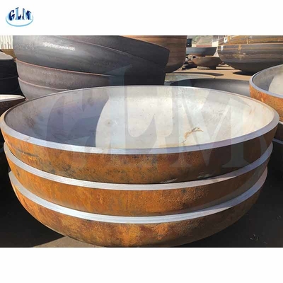 SA516gr70 SA240 304 سفينة الضغط الرأس المطبوحة الأطراف المطبوحة من الفولاذ المقاوم للصدأ
