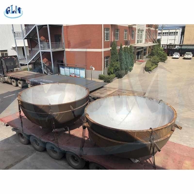 350mm التيتانيوم Q235B سبيكة نصف بيضاوي الرأس صحن نهاية وعاء الضغط