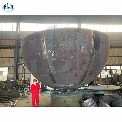 رأس خزان هيمي من الفولاذ الكربوني Q345R 5388mm قطر 66 mm