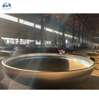 ASTM A516GR60 رؤوس بيضاوية بلا خيط 2: 1 2300mm قطرها 15mm سمك