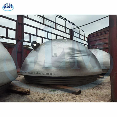 الفولاذ المقاوم للصدأ الرؤوس نصف الكرة 1300mm قطر 118mm سمك