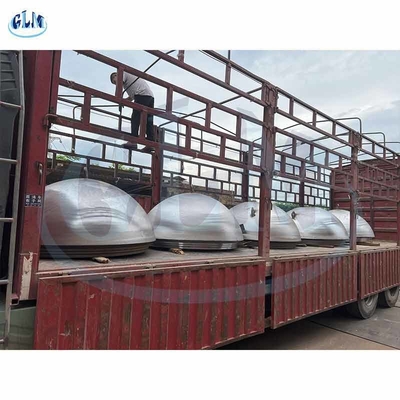 304/304L الفولاذ المقاوم للصدأ رأس نصف كروي مع قطر 3500mm رأس