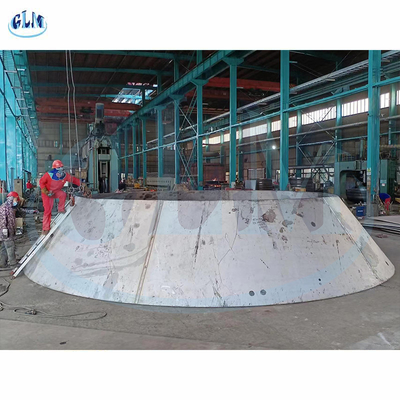 قطر 6000mm الفولاذ المقاوم للصدأ رأس مخروط للصناعة