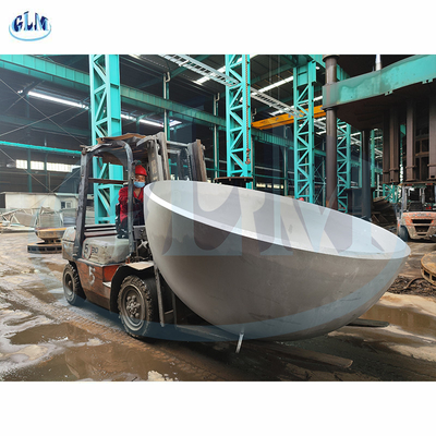 فولاذ الكربون نصف نصف كروي قطر غطاء نهاية 3800mm سمك 60mm