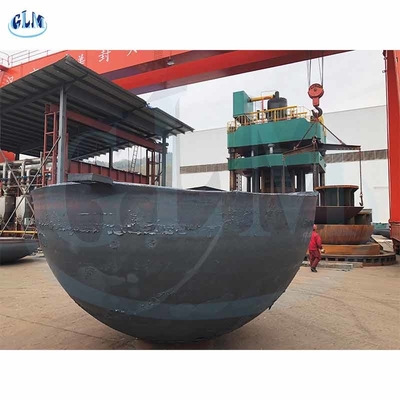 قطر 4300mm نصف الكرة المعدنية الحامدة الكبيرة للوعاء الضغط
