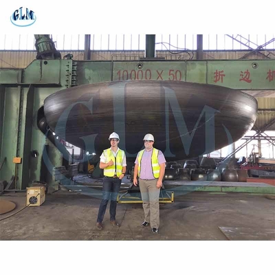 2mm 200mm ASME وعاء الضغط نهاية الصحن Ms نهاية الصحن على شكل بيضاوي