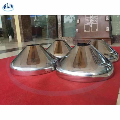 89mm رؤوس خزان مخروط الفولاذ المقاوم للصدأ أطراف الصحن OHSAS18001