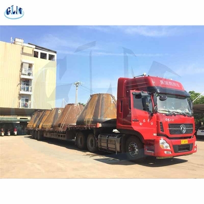 SA516 Gr70 رؤوس خزان مخروط الفولاذ مزدوج المرحلة 25mm القفص أنابيب الصلب المقاوم للصدأ صحن